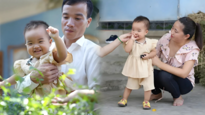 Vợ chồng chị Cúc vỡ òa hạnh phúc khi đón con sau lần chuyển phôi thành công